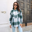 Stylish Women's Checked Blouse
