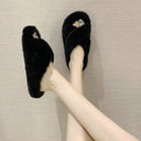 Women's Cozy Fluffy Slippers with Unique Straps