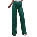 Sequined High-Waist Palazzo Pants for Women