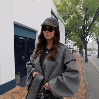 Chic Women's Kimono-Style Wrap Jacket