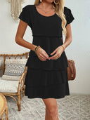 Chic Layered Ruffle Dress for Women