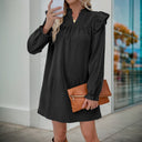 Chic Women's Ruffle Sleeve Dress
