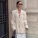 Chic Oversized Blazer with Unique Design