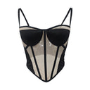 Women's Shaping Bustier with Sheer Inserts
