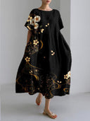 Vibrant Floral Midi Dress for All Occasions