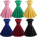 Chic Women's A-Line Dress with Flattering Waist Design