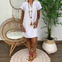 V-Neck Loose Fit Women's Dress
