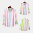 Stylish Women's Long Sleeve Striped Blouse with Modern Design