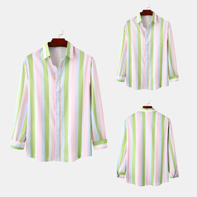Stylish Women's Long Sleeve Striped Blouse with Modern Design