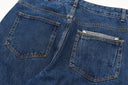 Vintage High-Waisted Straight Leg Women's Jeans with Pocket Design