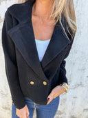 Chic Women's Double Button Blazer