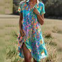 Floral Asymmetrical Women's Dress for Every Occasion