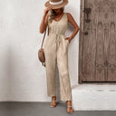 Women's Deep V-Neck Adjustable Waist Garment