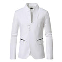 Chic Women's Blazer with Modern Button Accents