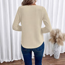 Chic Women's Lace Accent Blouse