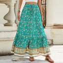 Colorful Ruffle Long Skirt for Women