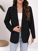 Chic Women's Blazer with Classic Design and Stylish Pockets