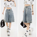 Classic Women's Wide Leg Denim Shorts