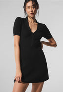 Chic Polo Collar Knit Dress for Women