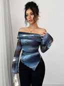 Off-Shoulder Women's Blouse for Chic Style
