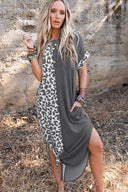 Trendy Leopard Print Women's Dress