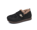 Cozy Women's Slippers with Decorative Buckle