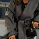 Chic Women's Kimono-Style Wrap Jacket