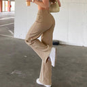 Women's High Waist Flared Trousers in Chic Style
