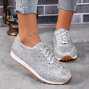 Glittering Women's Sneakers with Flexible Sole