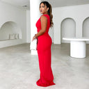 Chic Women's Cocktail Dress - Fitted Design