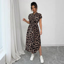 Animal Print Maxi Dress for Women