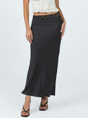 Chic Satin Skirt with Lace Waistband for Women