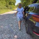 Floral Print Women's Dress with Unique Design