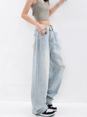 High Waist Women's Baggy Jeans for Effortless Style