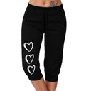 Heart Design Relaxed Fit Women's Trousers