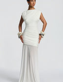 Chic Ruffled Evening Dress for Women