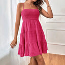 Women's Stylish Strap Dress with Flowy Skirt