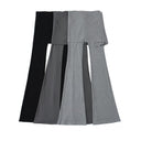 Chic Women's Flared Pants with Unique Asymmetrical Design