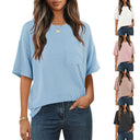 Striped Women's T-Shirt with Pocket Detail