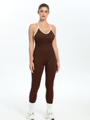 Racerback Women's Bodysuit with Sleek Seamless Design