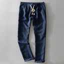 Women’s Linen Pants with Elastic Waist and Pockets