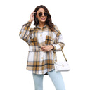 Stylish Women's Checked Blouse