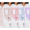 Chic Satin Blouse with Puff Sleeves and Contemporary Collar