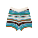 Colorful Striped Women's Knit Shorts Collection