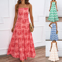 Strapless Floral Maxi Dress for Women