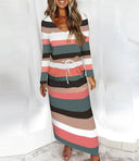Women's V-Neck Beach Dress with Convenient Pockets