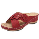 Ladies' Casual Slippers with Flower Appliqués by Heidi-Mode