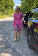 Floral Print Women's Dress with Unique Design