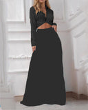 Chic Women's Long Sleeveless Dress Set