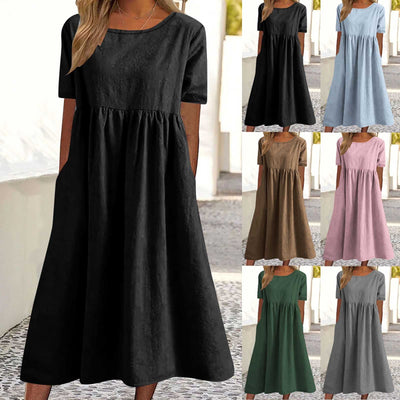Chic Women's Maxi Dress with Pockets
